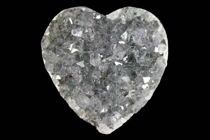 Quartz Crystal Cluster Heart - Uruguay #128690
